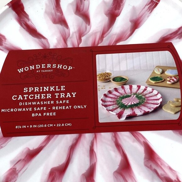 Target 8.1" Christmas Melamine Sprinkle Catcher Dessert Plate Red - Wondershop™ - Picture 9 of 9